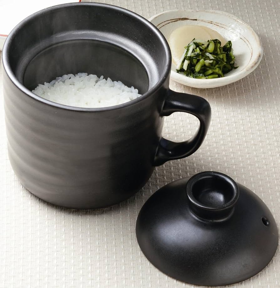 Amazon｜イシガキ産業 レンジdeご飯マグ ブラック 1.5合炊き